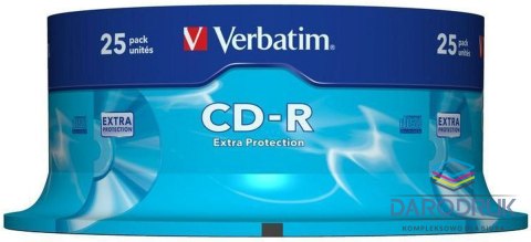 Verbatim Płyta cd CD-R cake 25 700MB x52 Verbatim