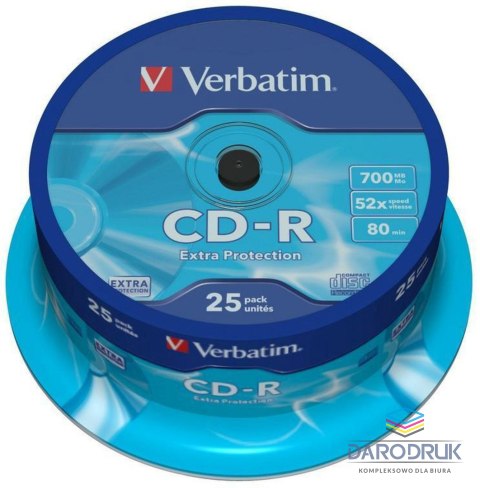 Verbatim Płyta cd CD-R cake 25 700MB x52 Verbatim