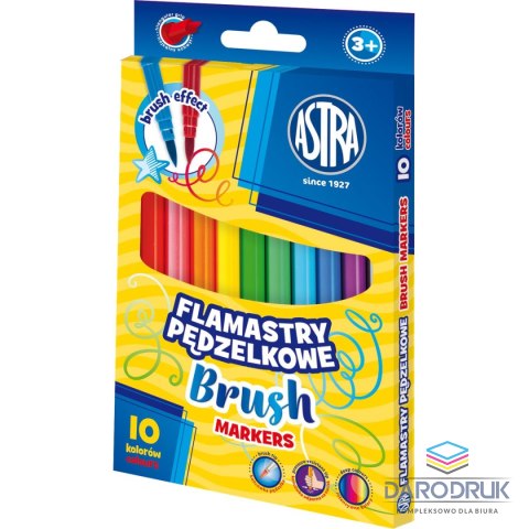 Astra Flamaster pędzelkowe 10 kol. Astra (314023002)