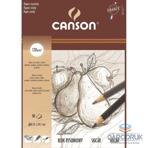 Canson Blok rysunkowy A4 biały 120g 25k Canson (400024274)