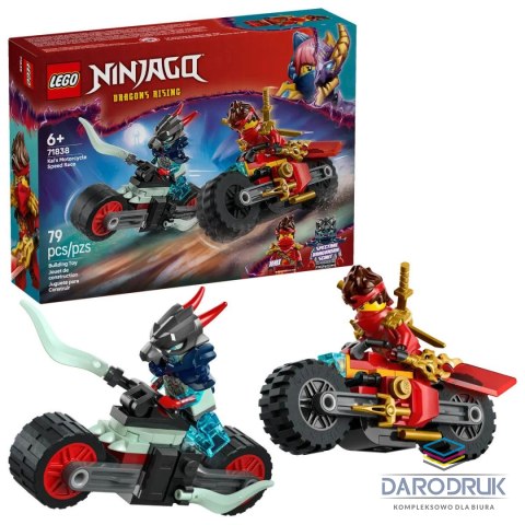 Lego Klocki konstrukcyjne Ninjago Wyścig motocyklowy Kaia Lego (71838)