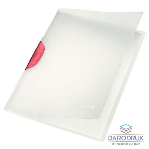Leitz Skoroszyt A4 ColorClip Magic czerwona PVC PCW Leitz (41740025)