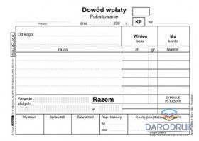 Stolgraf Druk samokopiujący A6 KP dowód wpłaty 100k. Stolgraf (K1)