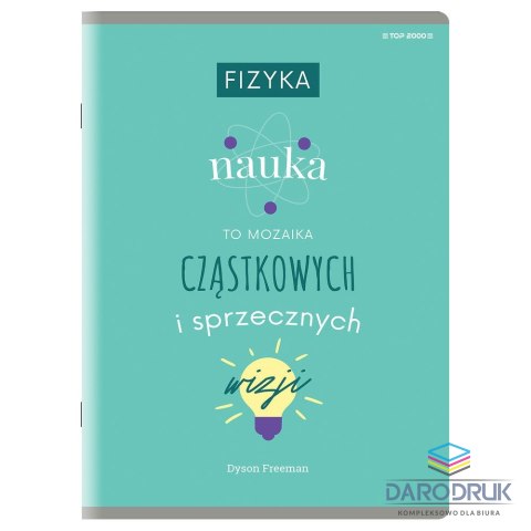 TOP-2000 Zeszyt A5 fizyka 60k. 80g krata [mm:] 150x210 TOP-2000 (400160589)