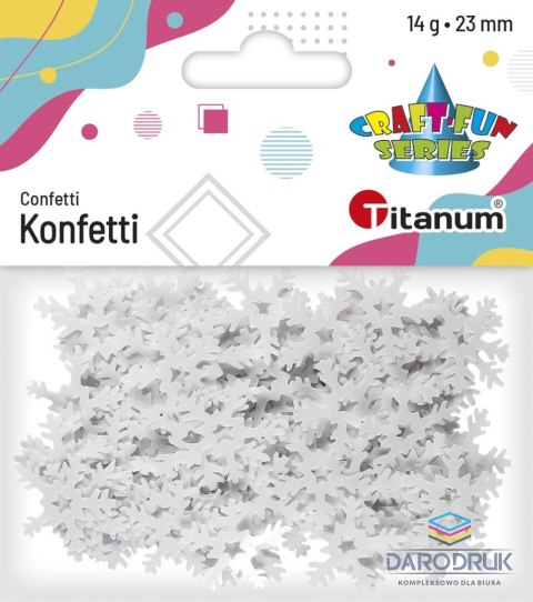 Titanum Konfetti Craft-Fun Series płatki śniegu 23mm Titanum (260086)