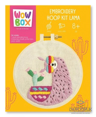 Tm Toys Zestaw kreatywny dla dzieci Wow Box do haftowania Lama Tm Toys (WOW0919)