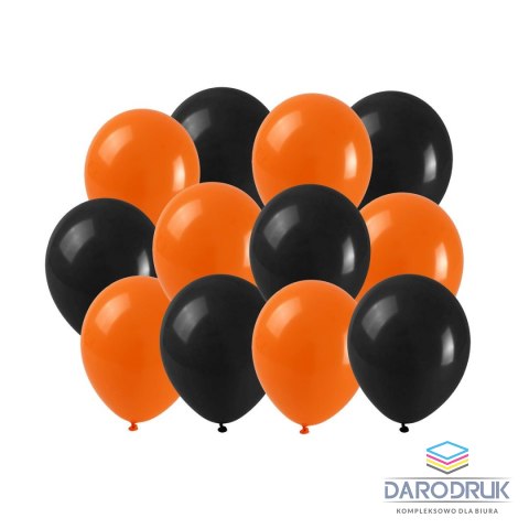 Arpex Balon gumowy HALLOWEEN POTWORNE BALONY pastelowy 12 szt mix 9cal Arpex (H5268)