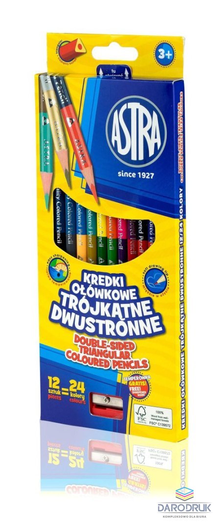 Astra Kredki ołówkowe 24 kol. Astra (312112001)