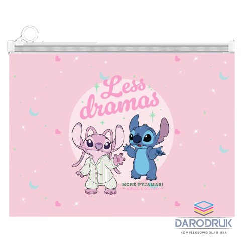 Beniamin Teczka plastikowa na suwak Stitch A4 mix Beniamin