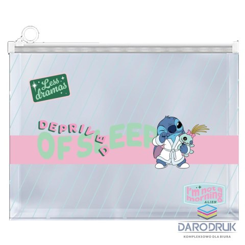 Beniamin Teczka plastikowa na suwak Stitch A4 mix Beniamin