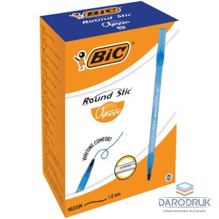Bic Długopis Round Stic 3086123447837 wkład niebieski 1,0mm Bic (934598)