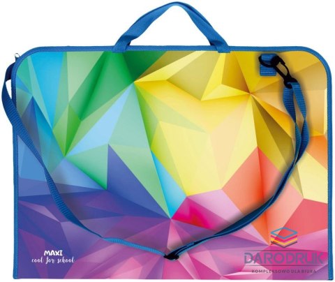 Biurfol Teczka plastikowa na suwak GEOMETRIC A3 mix Biurfol (TER-01-09)