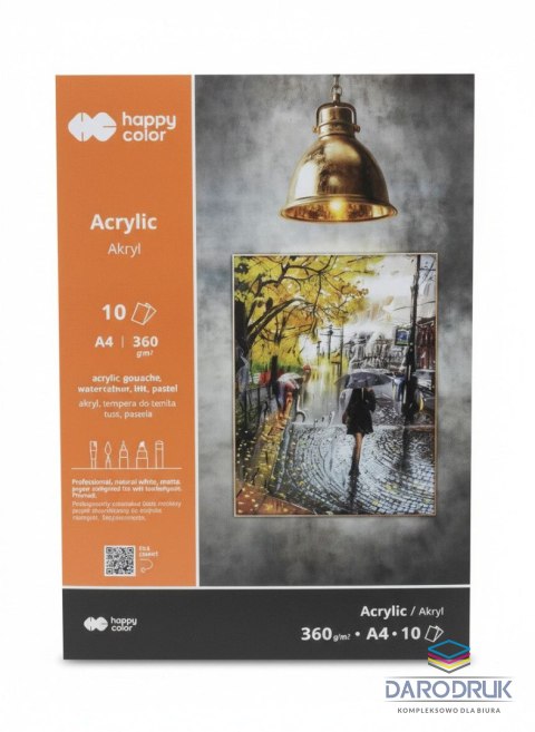 Happy Color Blok artystyczny A4 360g 10k Happy Color (HA 7836 2030-A10)