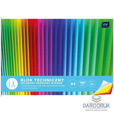 Interdruk Blok techniczny A4 180g 20k Interdruk (BLTKA4LUX)