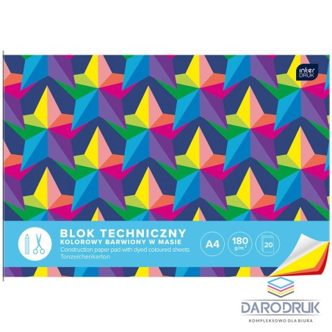 Interdruk Blok techniczny A4 180g 20k Interdruk (BLTKA4LUX)