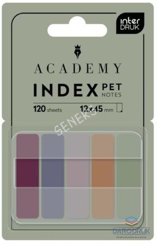 Interdruk Zakładki indeksujące ACADEMY PET SMART 120k [mm:] 120x450 Interdruk (W PODAJNIKU)