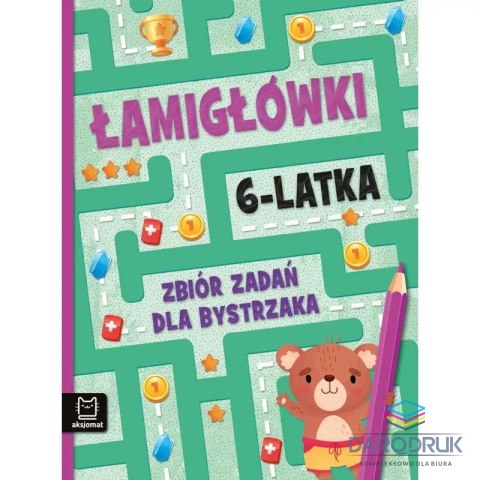 Książka dla dzieci Łamigłówki 6-latka. Zbiór zadań dla bystrzaka