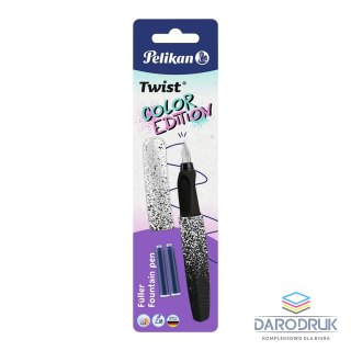 Pelikan Pióro wieczne Twist biało-czarne Pelikan (300010108)