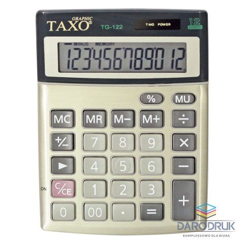 Taxo Graphic Kalkulator na biurko TG-122 Taxo Graphic 12-pozycyjny