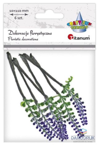 Titanum Ozdoba na piku Craft-Fun Series kwiaty wrzosu Titanum (DIY-E-24 (28))