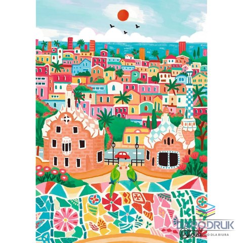 Trefl Puzzle The Art of Colour Premium Plus Barcelona, Hiszpania 1000 el. Trefl (10894)