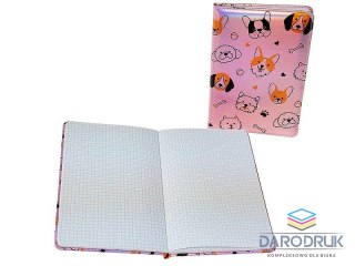 Adar Notes (notatnik) A5 koty/psy krata [mm:] 210x140 Adar (611122)