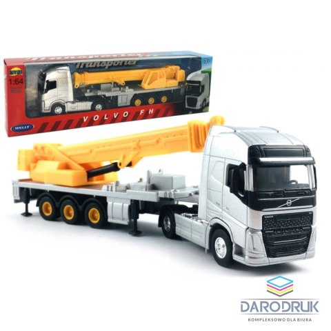Dromader Ciężarówka Welly TIR VOLVO FH DŹWIG Dromader (58055)