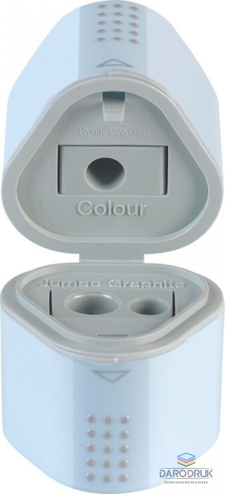 Faber Castell Temperówka GRIP 2001 TRIO SKY BLUE niebieski plastik Faber Castell (183874 FC)