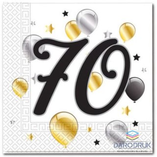 Godan Serwetki balloons 70 biały papier [mm:] 330x330 Godan (88870)