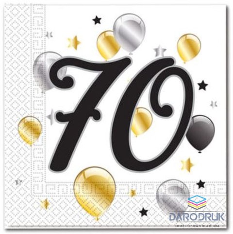 Godan Serwetki balloons 70 biały papier [mm:] 330x330 Godan (88870)