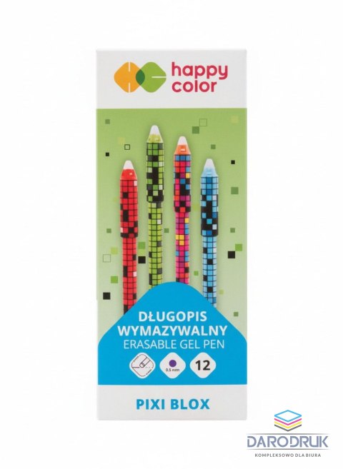 Happy Color Długopis wymazywalny Pixi Blox wkład niebieski 0,5mm Happy Color (4120 01PX-3)