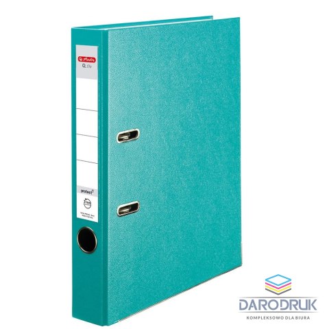 Herlitz Segregator dźwigniowy Q. file Standard 0011178951 A4 50mm turkusowy Herlitz (300023549)