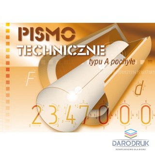 Kreska Blok do pisma technicznego pismo A pochyłe A4 10k Kreska
