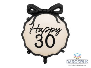 Partydeco Balon foliowy pastylka Happy 30, 47,5x45 cm 18cal Partydeco (FB266-30)
