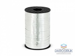 Partydeco Wstążka 5x225 [mm x m] srebrna Partydeco (PRM5-018)