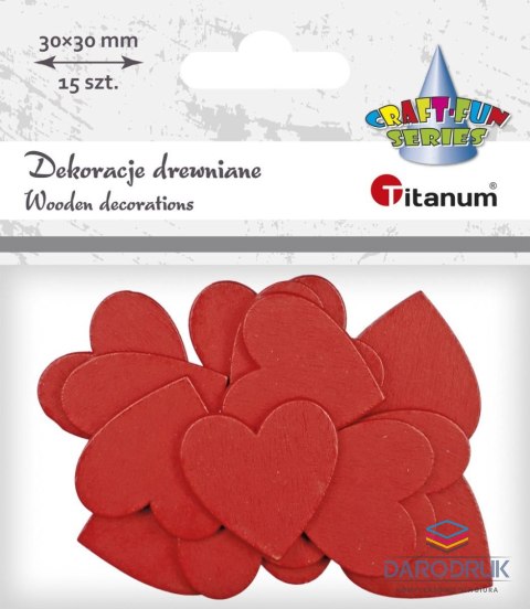 Titanum Ozdoba drewniana Craft-Fun Series serca Titanum (MTCR-WDC784)