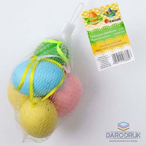 Titanum Ozdoba świąteczna Craft-Fun Series Jajka plastikowe zawieszki Titanum (BH25A6148 (1))