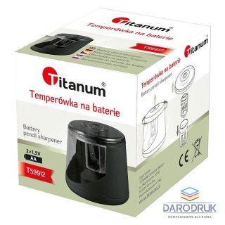 Titanum Temperówka elektryczna na baterie czarny Titanum (FJ59912)