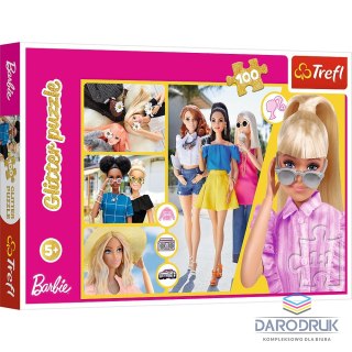 Trefl Puzzle Barbie Brokatowa Barbie 100 el. Trefl (457768)