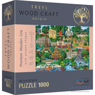 Trefl Puzzle drewniane Francja - znane miejsca 1000 el. Trefl (20150)