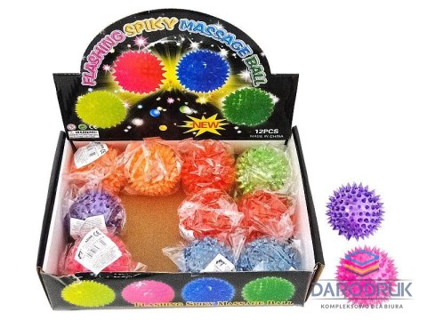 Adar Piłeczka 6,5cm, ze światłem mix kolorów Adar (608382)