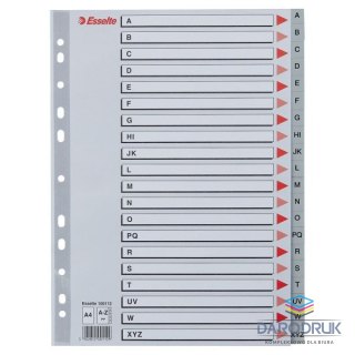 Esselte Przekładka alfabetyczna A4 szara A-Z Esselte (100112)
