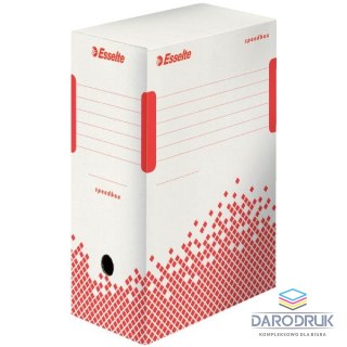 Esselte Pudło archiwizacyjne SPEEDBOX biało-czerwony karton [mm:] 150x350x 250 Esselte (623909)