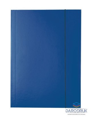 Esselte Teczka kartonowa na gumkę A4 granatowy 400g Esselte (13434)