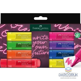 Faber Castell Zakreślacz Super Neon 8 kol. wkład mix 1,0-5,0mm Faber Castell (254601 FC)