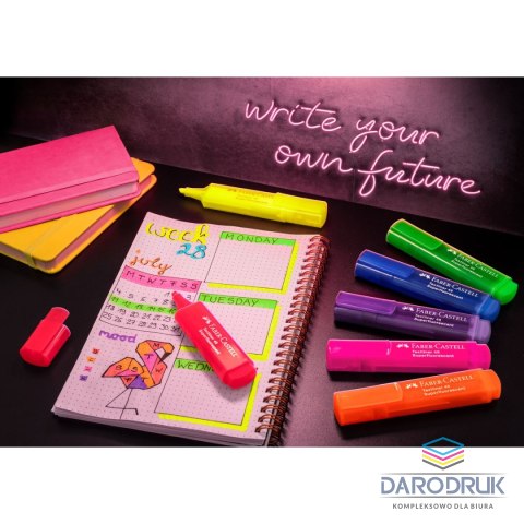 Faber Castell Zakreślacz Super Neon 8 kol. wkład mix 1,0-5,0mm Faber Castell (254601 FC)