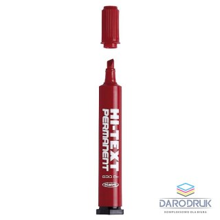 Fibracolor Marker permanentny HI-TEXT wkład czerwony 4,5mm ścięta końcówka Fibracolor