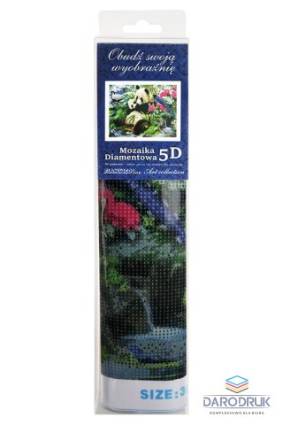 Flamingo Line Zestaw kreatywny Diamentowa mozaika 30x40cm Panda 1 Flamingo Line (TGD72661)