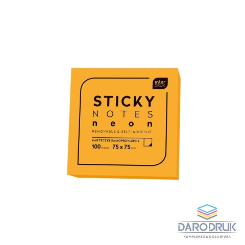 Interdruk Notes samoprzylepny (karteczki) mix 100k [mm:] 75x75 Interdruk (IKARSAM100N)