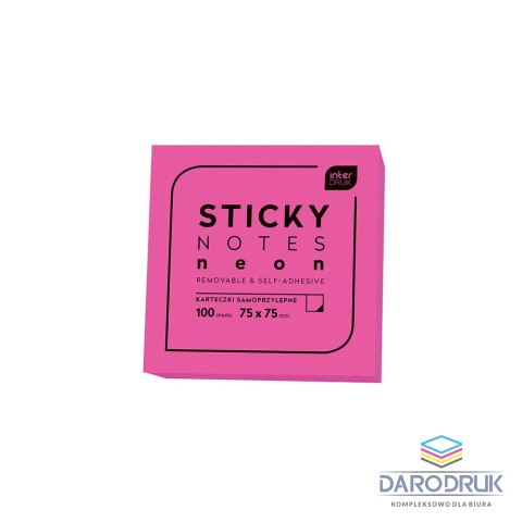 Interdruk Notes samoprzylepny (karteczki) mix 100k [mm:] 75x75 Interdruk (IKARSAM100N)